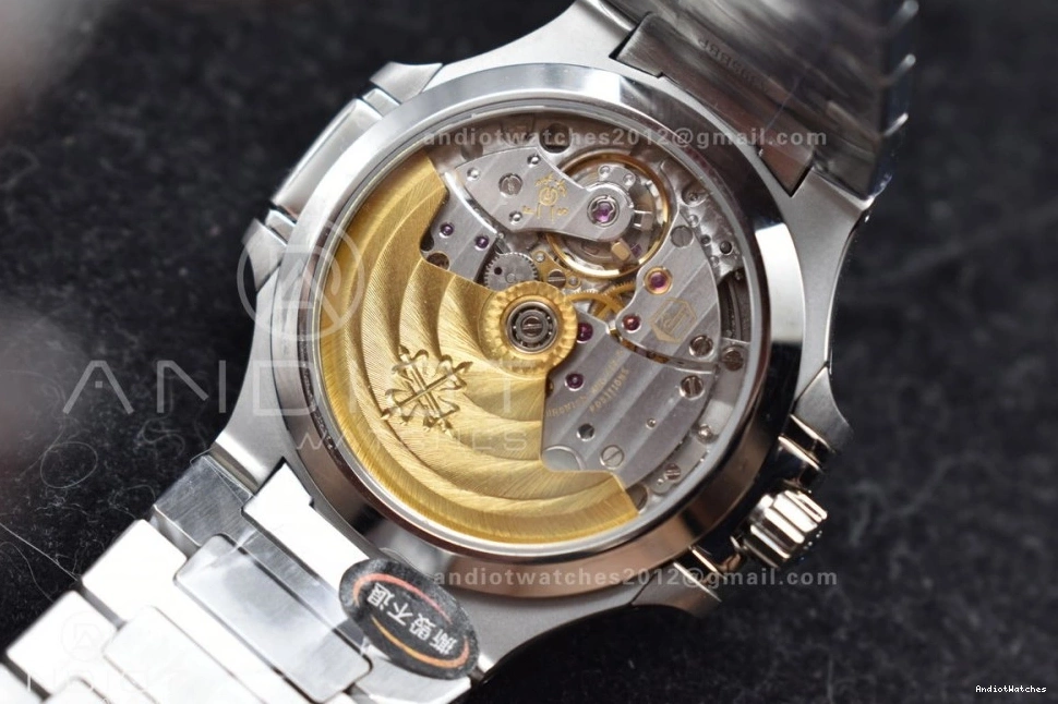 Best Blue Clone 7118 3KF Bracelet 915 V Edition on SS Dial 1:1 Flexible Super Textured Nautilus A324 0817